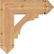 Ekena Millwork Merced Arts & Crafts Smooth Bracket, Western Red Cedar, 5 1/2"W x 22"D x 22"H BKT06X22X22MRC03SWR - alternate 3